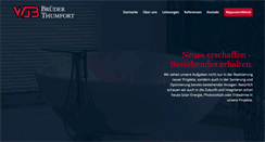 Desktop Screenshot of brueder-thumfort.com